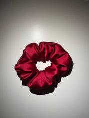Scrunchies Raso - Rosso Bordeaux
