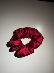 Scrunchies Raso - Rosso Bordeaux