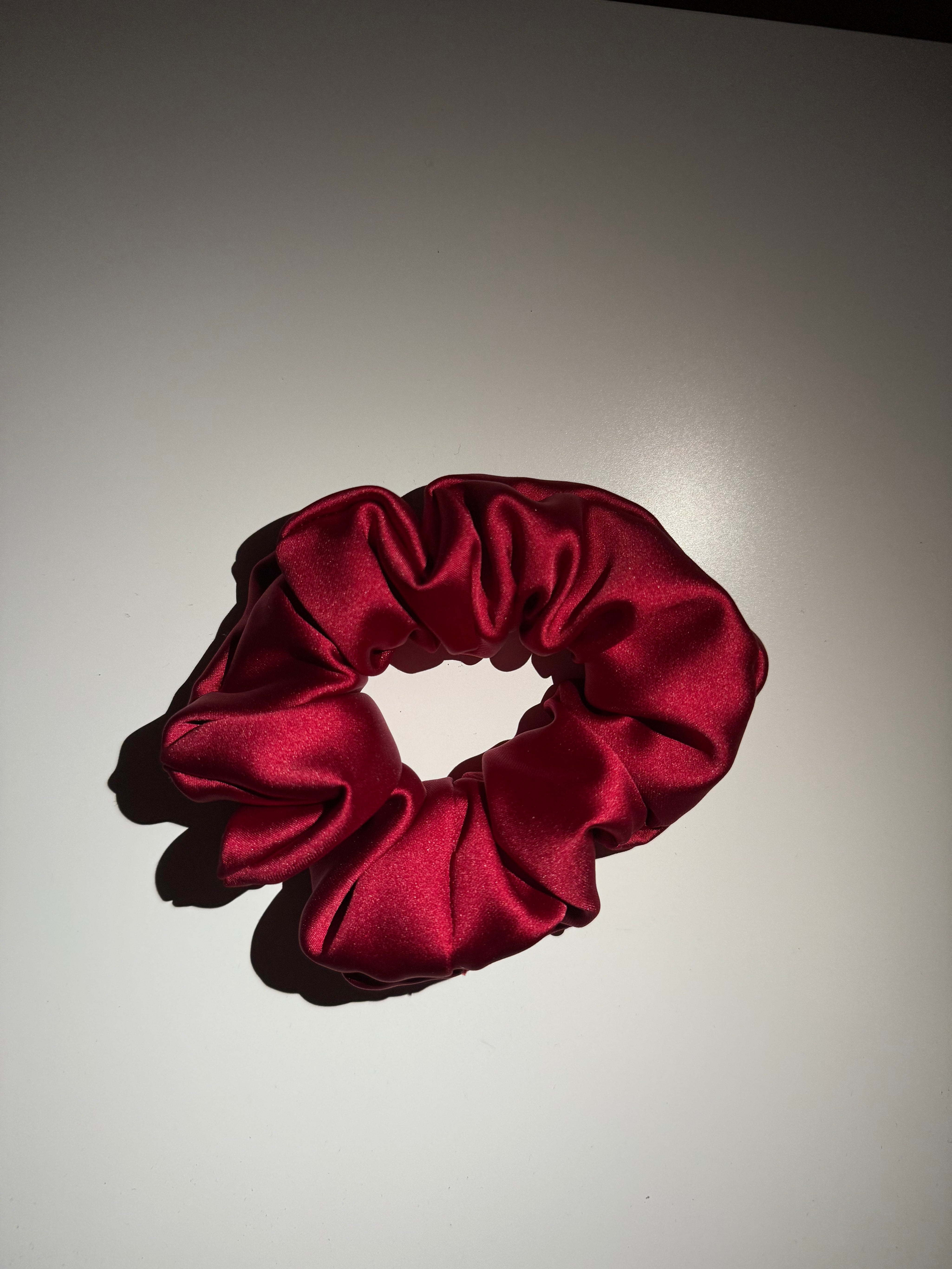 Scrunchies Raso - Rosso Bordeaux